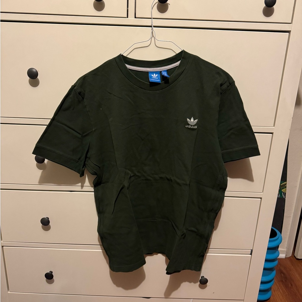 Green adidas shirt